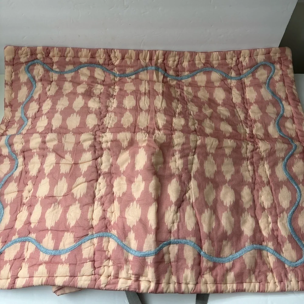 NWOT Anthropologie Iluka Cotton Printed Floral Shams, Set of 2 Standard Shams